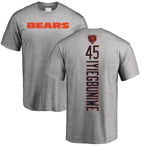 Chicago Bears Men Ash Joel Iyiegbuniwe Backer NFL Football #45 T Shirt->youth nfl jersey->Youth Jersey